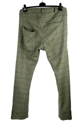 A Child of the Jago Trousers Sykes Trousers in green check Yorkshire wool tweed view 3 A Child of the Jago Trousers Sykes Trousers in green check Yorkshire wool tweed view 3